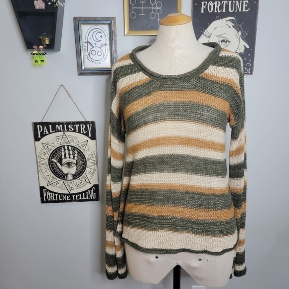 Harlow Small Knit Slouchy Striped Sweater - Picture 1 of 14